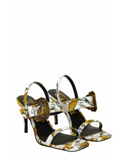 Versace Jeans Couture Open Sandals In White