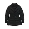 Versace Jeans Couture Down Jacket With Ruched Effect In Black