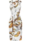 Versace Jeans Couture Outline Barocco Dress In White