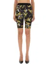 Versace Jeans Couture Outline Baroque Cycling Shorts In Multi