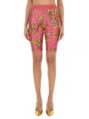 VERSACE JEANS COUTURE VERSACE JEANS COUTURE OUTLINE BAROQUE CYCLING SHORTS