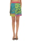 Versace Jeans Couture Mini Pleated Skirt Baroque Outline
