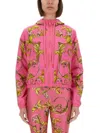 Versace Jeans Couture Outline Baroque Windbreaker In Multi