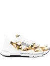 Versace Jeans Couture Padded Lace-up Sneakers In White