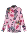 Versace Jeans Couture Paisley-print Shirt In Pink