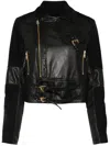 Versace Jeans Couture Panelled-design Jacket In Black