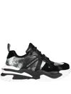 Versace Jeans Couture Panelled Sneakers In Black