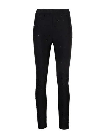 Versace Jeans Couture Leggings Mit Strass In Black