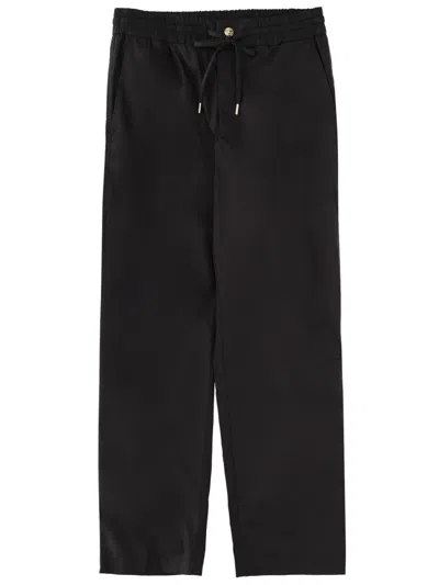 Versace Jeans Couture Black Cotton Elastic Waistband Sweatpants