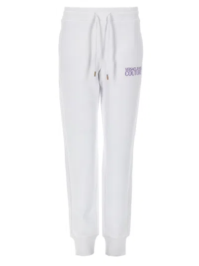 Versace Jeans Couture Pantalone Jogging Con Logo In White