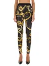 Versace Jeans Couture Leggings With Print In Multicolour