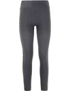 Versace Jeans Couture High-performance Leggings With Stretch Fabric And Detailing In Black