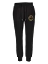 Versace Jeans Couture Sweatpants With Embroidered Logo In Black