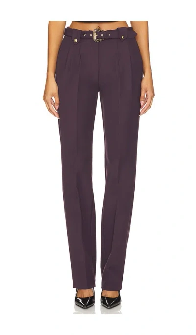 Versace Jeans Couture Pants In Plum