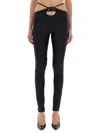 Versace Jeans Couture Pants V-emblem In Black