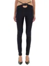 Versace Jeans Couture Pants V-emblem In Black