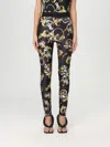 Versace Jeans Couture Pants  Woman Color Black In Black