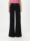 Versace Jeans Couture Pants  Woman Color Black In Black