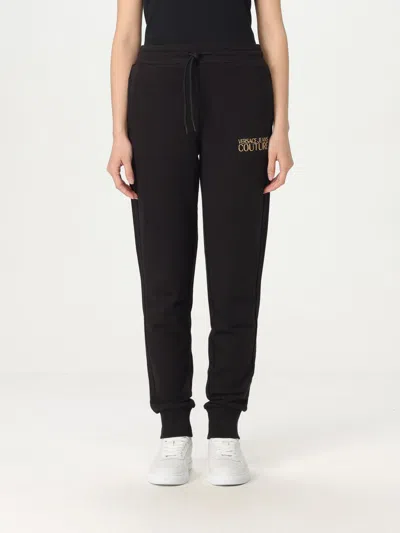 VERSACE JEANS COUTURE PANTS VERSACE JEANS COUTURE WOMAN COLOR BLACK,G77363002