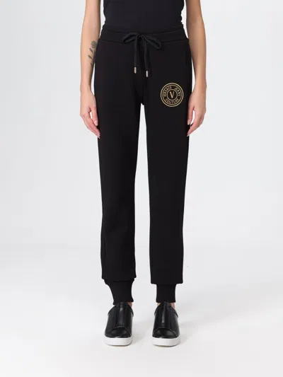 VERSACE JEANS COUTURE PANTS VERSACE JEANS COUTURE WOMAN COLOR BLACK,H36465002