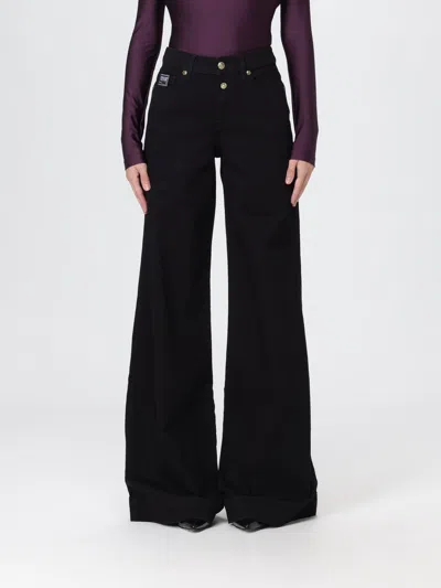 VERSACE JEANS COUTURE JEANS VERSACE JEANS COUTURE WOMAN COLOR BLACK,H42186002
