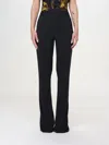 VERSACE JEANS COUTURE trousers VERSACE JEANS COUTURE WOMAN colour BLACK,F50549002