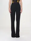 Versace Jeans Couture Tape Crystal All Over Trousers In Black