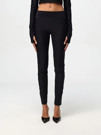 Versace Jeans Couture Pants  Woman Color Black In Schwarz