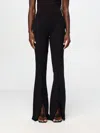 Versace Jeans Couture Pants  Woman Color Black In Schwarz