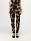 Versace Jeans Couture Pants  Woman Color Black In Schwarz