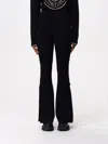 Shop Versace Jeans Couture Pants  Woman Color Black In Schwarz