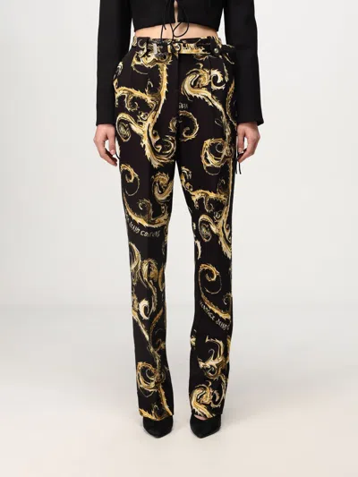 Versace Jeans Couture Pants  Woman Color Gold In Multi