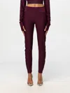 Versace Jeans Couture Pants  Woman Color Violet In Violett