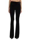 Versace Jeans Couture Pants With Buckle Detail In Black