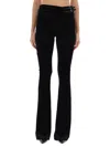 Versace Jeans Couture Pants With Buckle Detail In Black