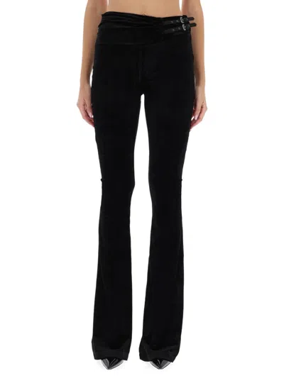VERSACE JEANS COUTURE PANTS WITH BUCKLE DETAIL