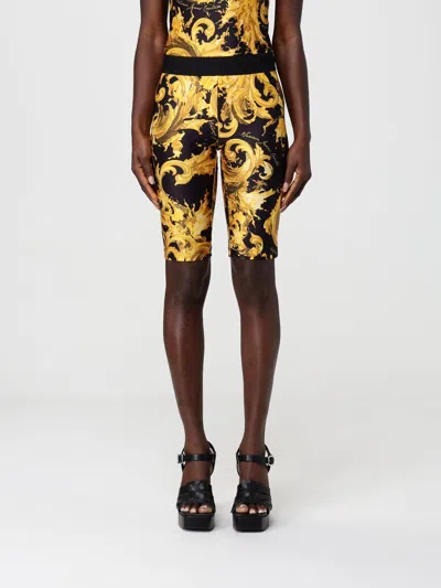 Versace Jeans Couture Pants  Woman Color Black In Multi