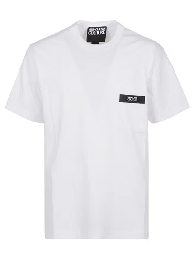 Versace Jeans Couture Patch Logo T-shirt In White