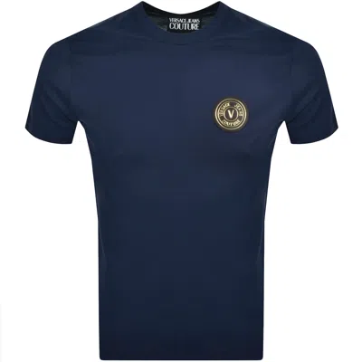 Versace Jeans Couture Patch T Shirt Blue