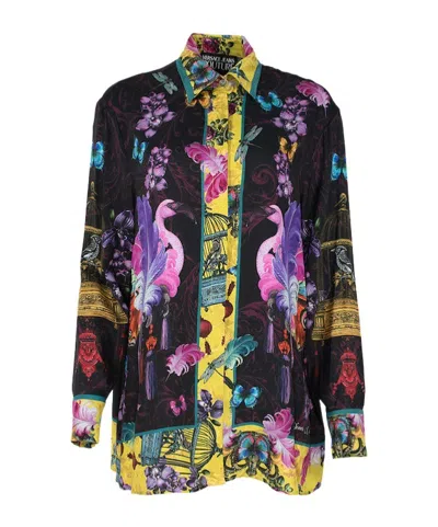 Versace Jeans Long Sleeve Shirt In Multi