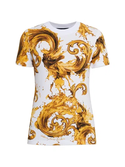 Versace Jeans Couture Patterned T-shirt In White