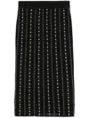 Versace Jeans Couture Woman Midi Skirt Black Size L Polyester In Schwarz
