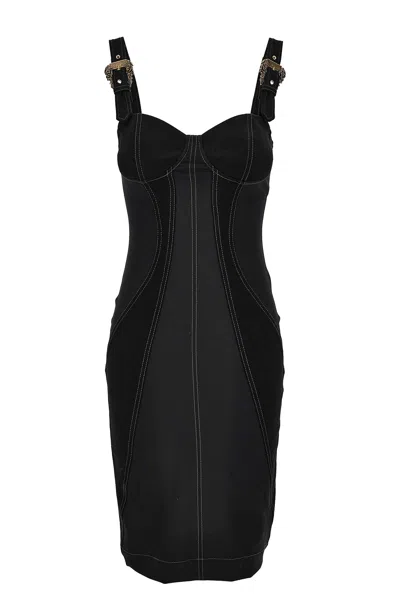 Versace Jeans Couture Pencil Dress In Black