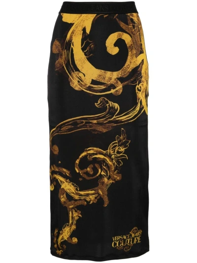 Versace Jeans Couture Pencil Skirt With Print