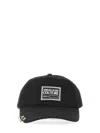 Versace Jeans Couture Piece Number Piercing Cap In Black