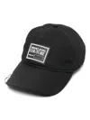 Versace Jeans Couture Piece Number Piercing Cap In Black