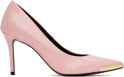 Versace Jeans Couture Pink Scarlett Patent Heels In E489 Peony