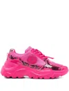 Versace Jeans Couture Logo-patch Chunky Sneakers In Pink