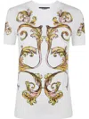 Shop Versace Jeans Couture Placed T-shirt In White