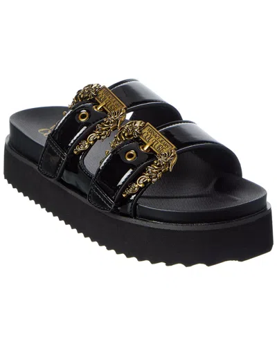 Versace Jeans Couture Platform Sandal In Black